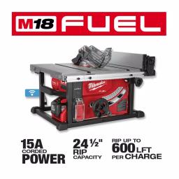 Milwaukee M18 FUEL ONE-KEY 8-1/4 in. Cordless Table Saw Kit with 12.0Ah Battery and Stand thumbnail 4