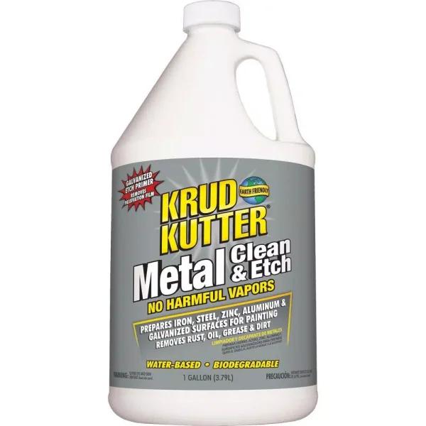 Krud Kutter Metal Clean and Etch, 1 Gallon - Rust and Grease Remover for Steel, Aluminum, and Galvanized Metal