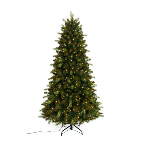 Unbranded 9 ft. Braxton Pre-Lit Color Changing Artificial Christmas Tree with 900 Micro Dot LED Lights