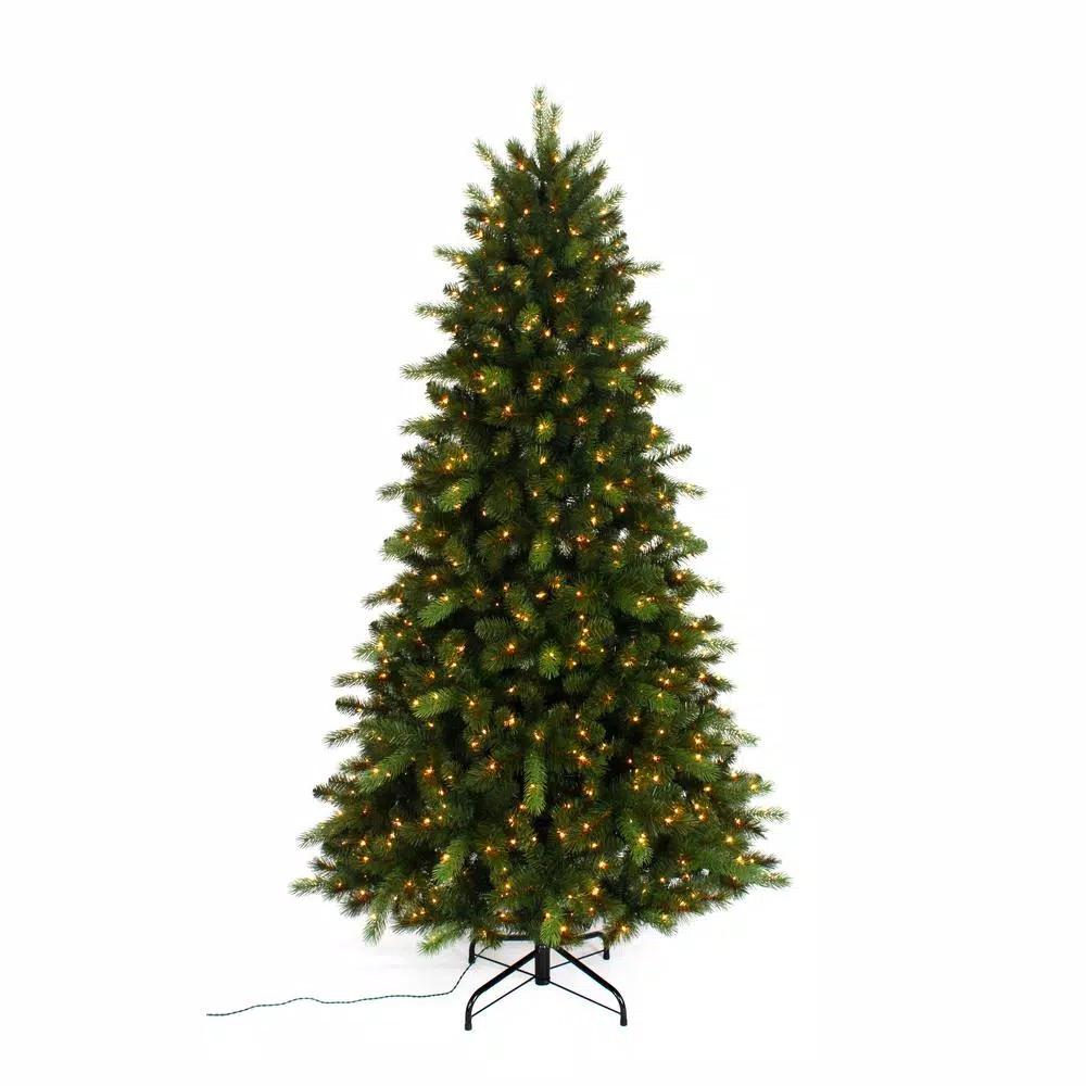 Unbranded 9 ft. Braxton Pre-Lit Color Changing Artificial Christmas Tree with 900 Micro Dot LED Lights