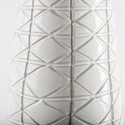 Mercana Harrier II Large White Geometric Ceramic Table Vase thumbnail 3