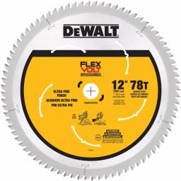 DEWALT FLEXVOLT 12 in. 78-Teeth Carbide-Tipped Miter Saw Blade (2-Pack) thumbnail 2