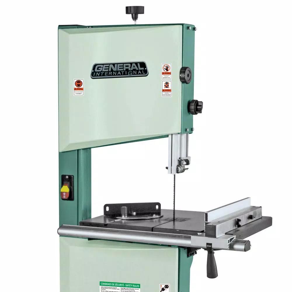 General International 14 in. 2-Speed Wood Cutting Band Saw, 9.5 Amp, 1 HP with Steel Stand