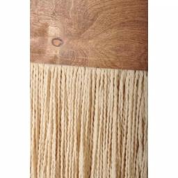 BrandtWorks 18 in. Wooden Round Fiber Art Wall Hanging - Bohemian Chic Handmade Cotton & Birch Wood Decor thumbnail 5