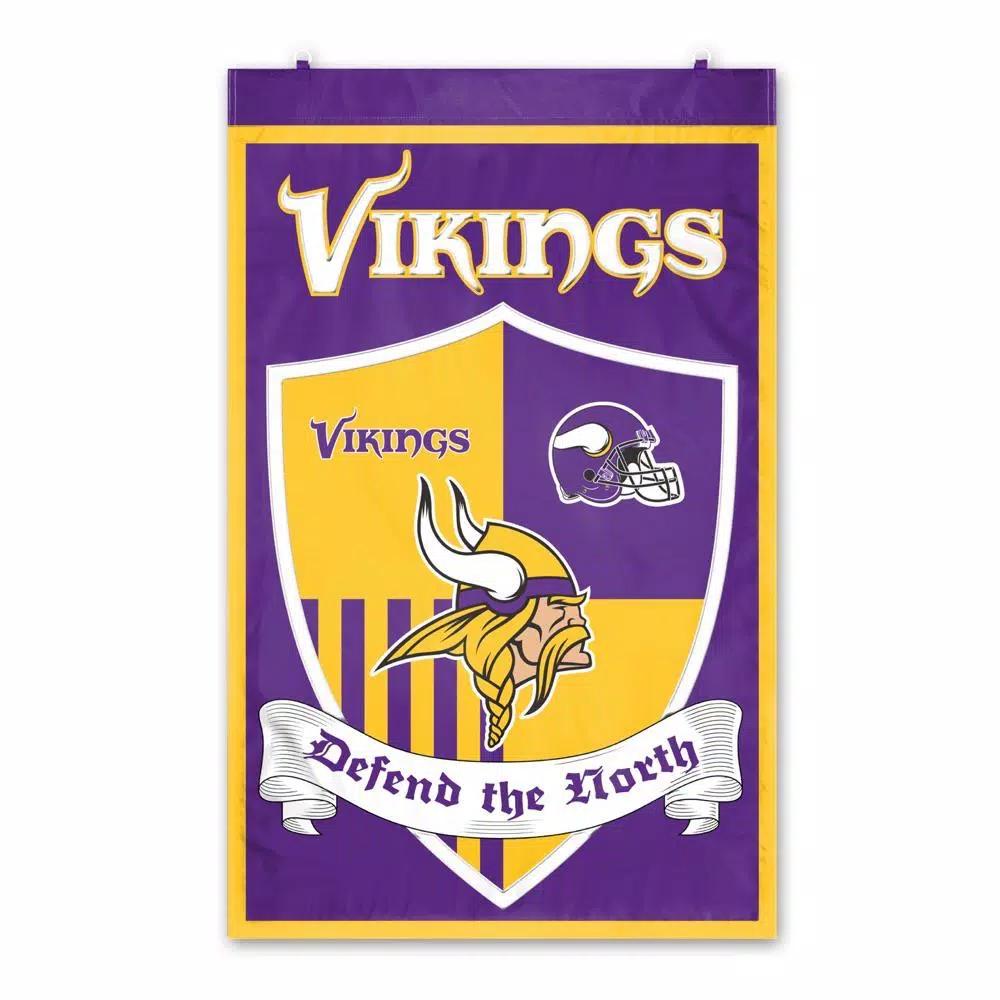 Party Animal, Inc. Minnesota Vikings Team Shield Banner Wall Hanging Tapestry