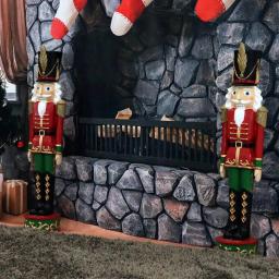 Sunnydaze Decor 37.5 in. Kristoff Nutcracker Soldier Christmas Sculpture (Set of 2) thumbnail 8