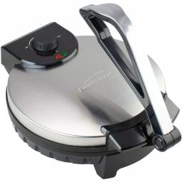 Brentwood Appliances 12 in. Nonstick Electric Tortilla Maker, 1200W Stainless Steel thumbnail 3