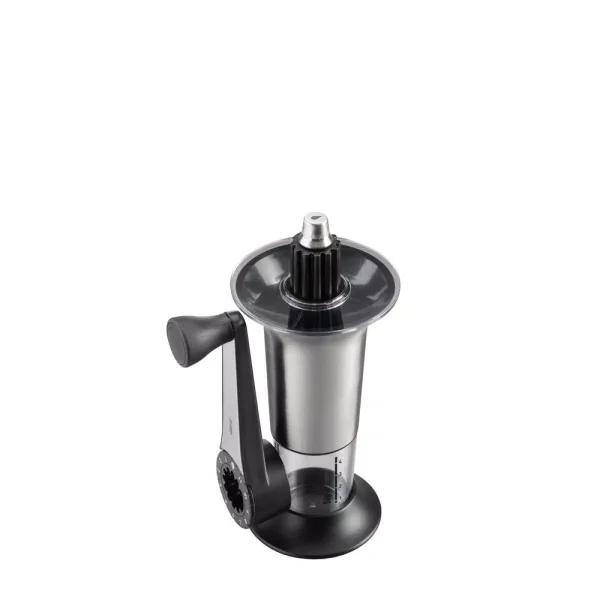 GEFU LORENZO 6 oz. Manual Conical Coffee Grinder with Scale, Black
