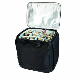 Picnic Time Bodega Insulated 12-Bottle Wine Tote and 40-Can Rolling Cooler with Telescopic Handle thumbnail 3