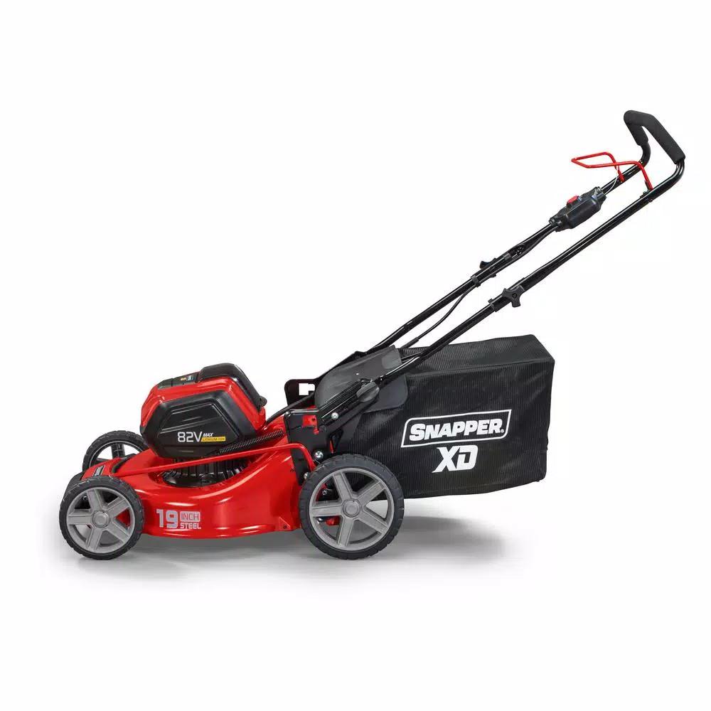 Snapper Briggs & Stratton 82V MAX 19 in. Cordless Electric Lawn Mower Kit with (2) 2.0 Ah Batteries and Rapid Charger