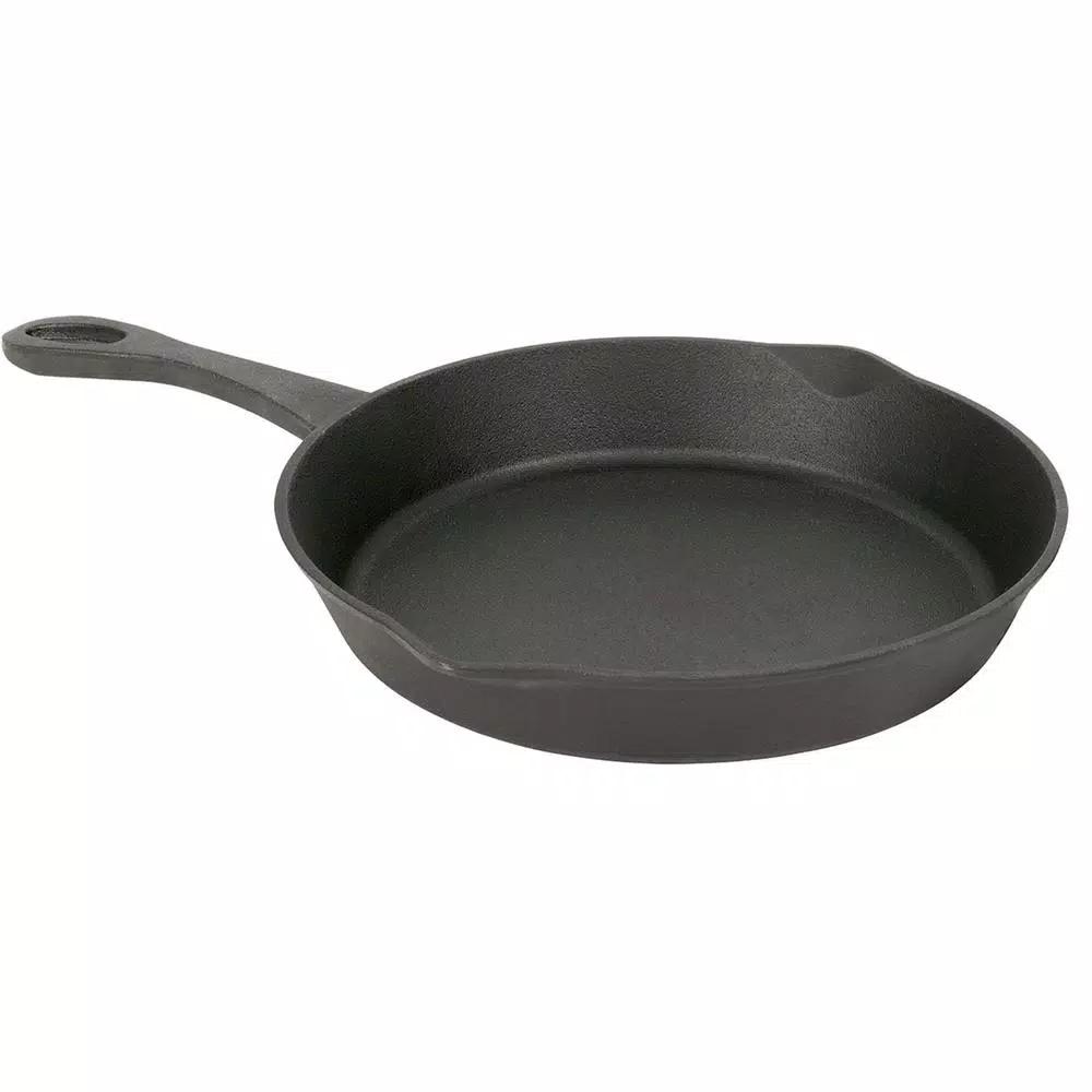 Bayou Classic 10 in. Cast Iron Skillet, Pre-Seasoned Black Cookware