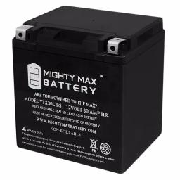 MIGHTY MAX BATTERY YTX30L-BS 12V 30Ah 385 CCA AGM Sealed Lead Acid Powersport Battery thumbnail 1