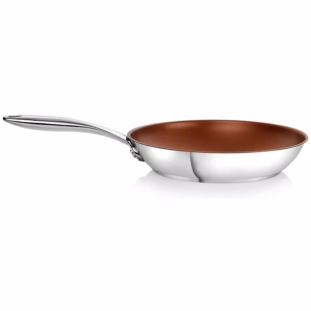 Ozeri Earth Pan ETERNA 12 in. Stainless Steel Nonstick Frying Pan, Bronze