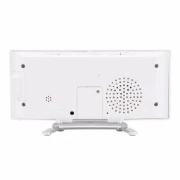 La Crosse Technology Curved Mirror LED Digital Alarm Clock with Temperature, Humidity, and USB Charging Port thumbnail 3