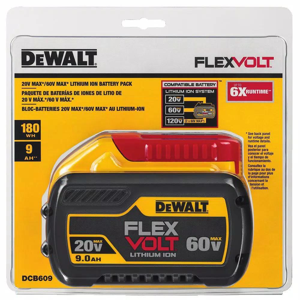 DEWALT FLEXVOLT 60V MAX Cordless Brushless Reciprocating Saw Kit with (2) 9.0Ah Batteries & 4-1/2 in. Grinder