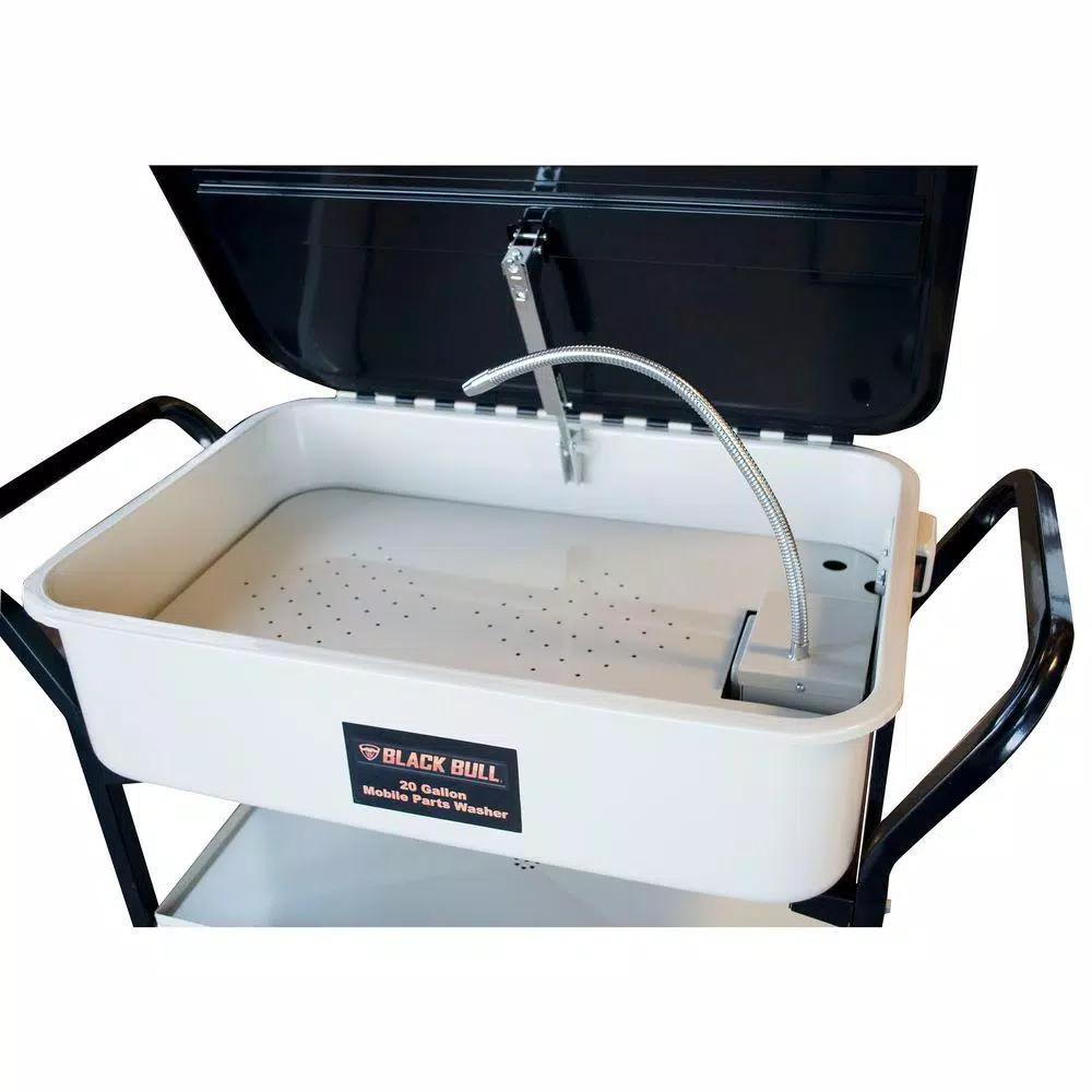 BLACK BULL 20 Gal. Mobile Parts Washer with 120V Pump