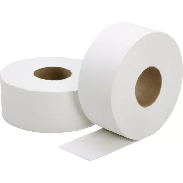 Scott Jumbo Roll White 2-Ply Coreless Toilet Paper, 12 Rolls Per Carton