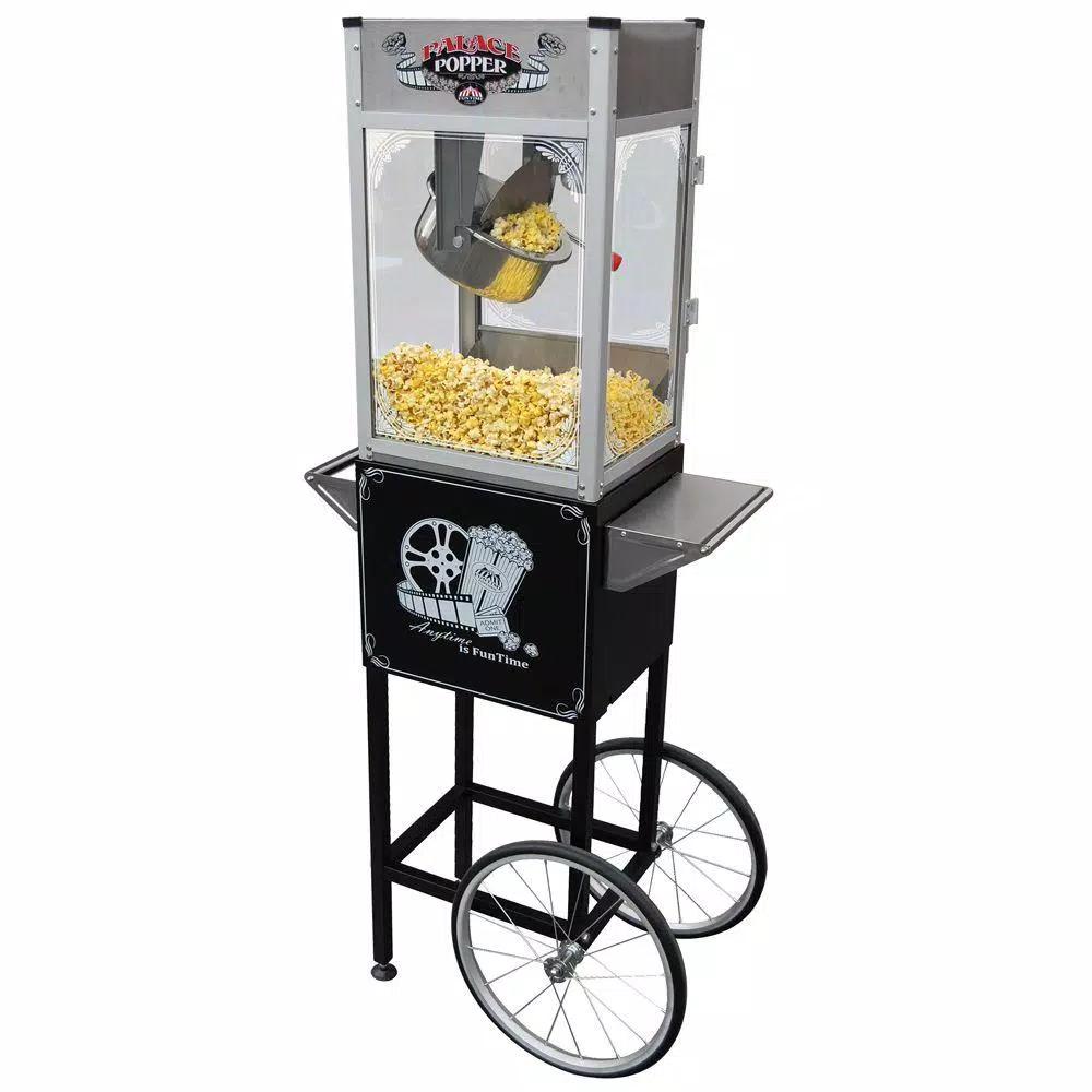 Funtime Palace Popper 8 oz. Bar Style Popcorn Machine with Cart