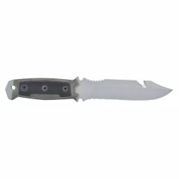 Camillus SKOL 5 in. 1095 High Carbon Steel Fixed Blade Knife with Gut Hook and Micarta Handle thumbnail 2
