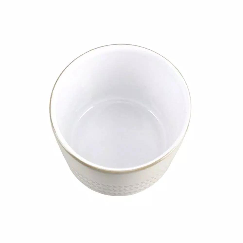 Denby Natural Canvas Textured Sugar Bowl and Ramekin