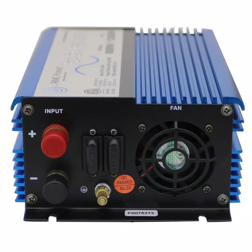 AIMS Power 600W Pure Sine Wave Inverter, 12V DC to 120V AC, ETL Listed