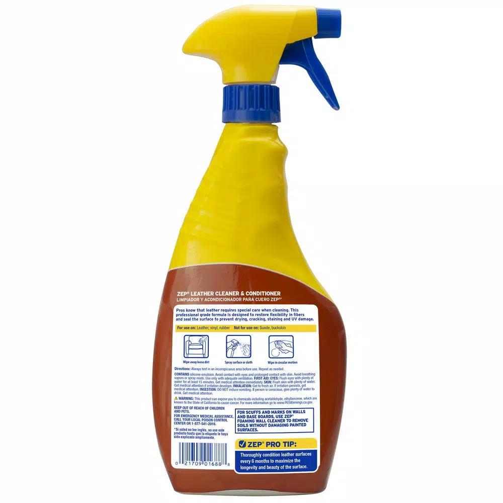 Zep Leather Cleaner and Conditioner, 24 oz.