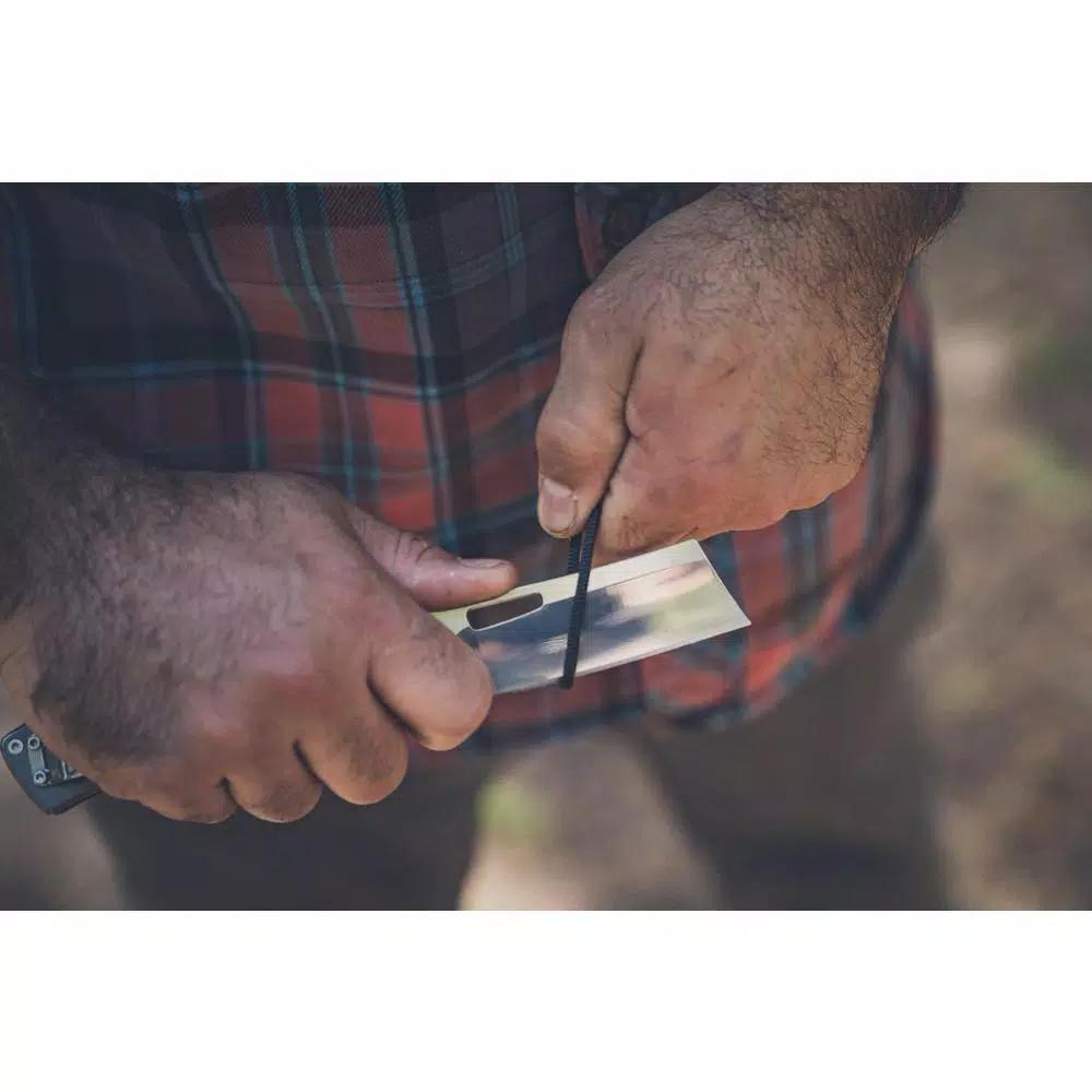 Gerber Flatiron Micarta 3 in. D2 Steel Cleaver Style Folding Knife