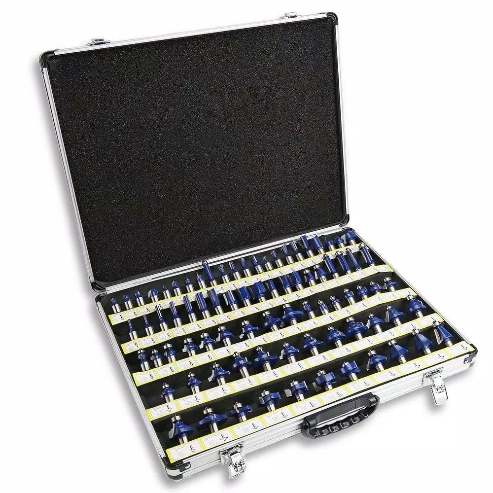 Stark 80-Piece Tungsten Carbide Multi-Purpose Router Bit Set with Aluminum Carrying Case