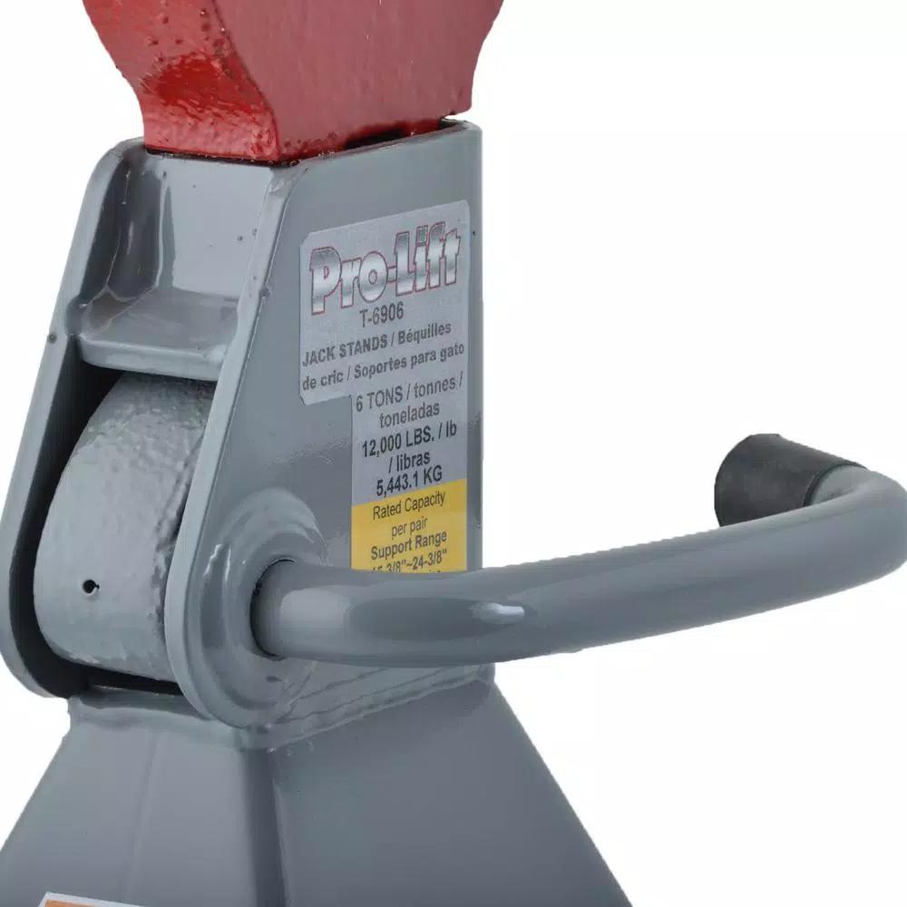 Pro-Lift 6 Ton Ratcheting Jack Stands, Pair
