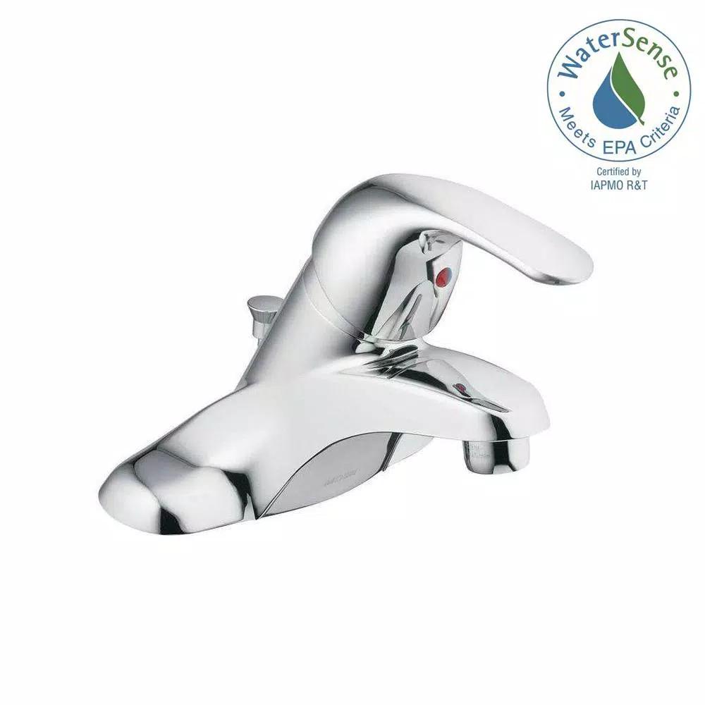 Moen Adler 4 in. Centerset Single-Handle Bathroom Faucet, Chrome (2-Pack)