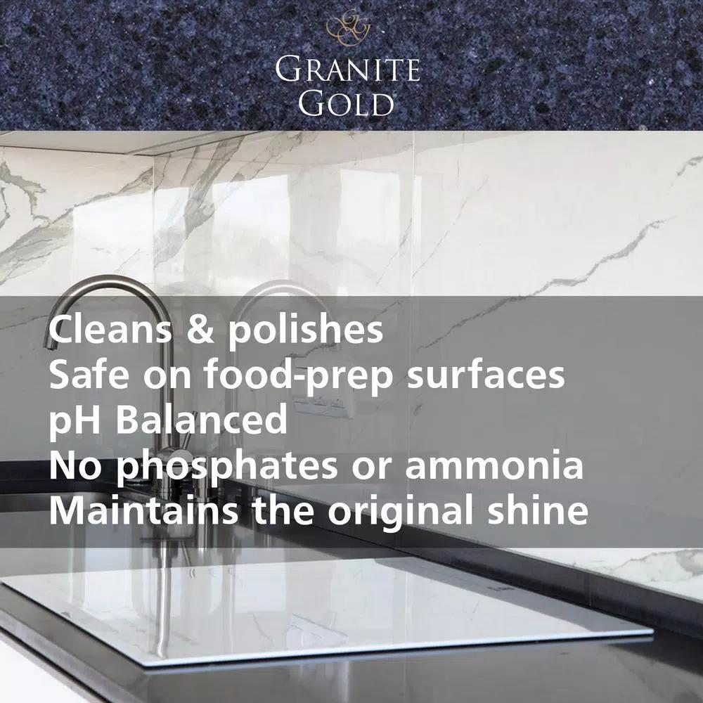 Granite Gold Quartz Brite Quartz Surface Cleaner and Polish, 24 oz