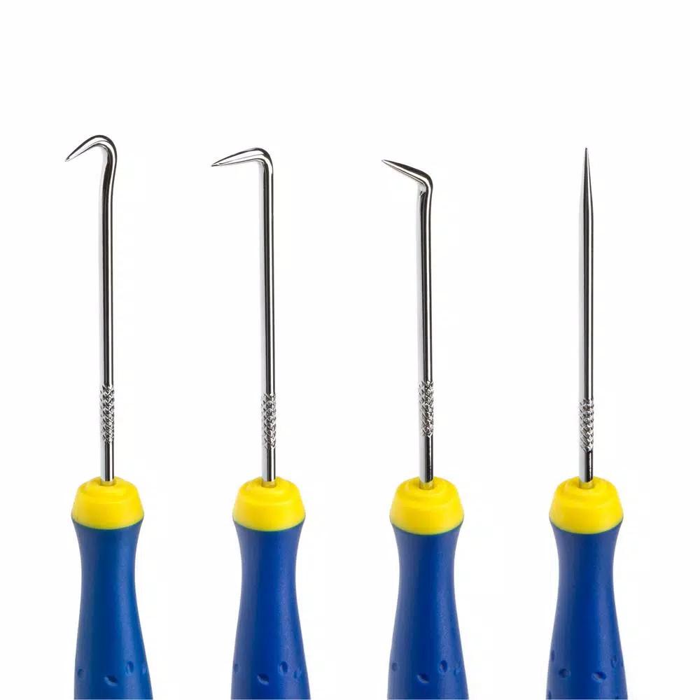 Estwing 4-Piece Mini Pick and Hook Set, Hardened Chrome Vanadium Steel