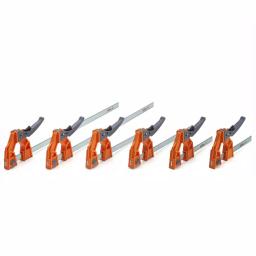 BORA Steel Lever Clamp Set, 6-Piece (6 in., 12 in., 24 in.) thumbnail 1