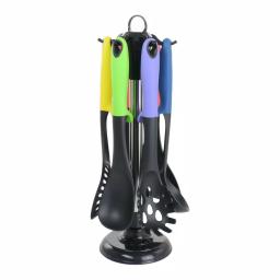 MegaChef 7-Piece Nylon Kitchen Utensil Set, Scratch-Resistant Cooking Tools thumbnail 1