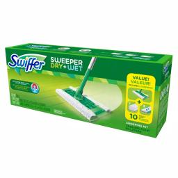 Swiffer Sweeper Dry and Wet Mop Starter Kit with 10 Cloths thumbnail 3