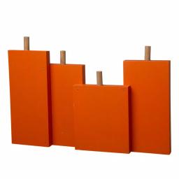Glitzhome 20 in. Halloween Wooden BOO Standing Decor with Orange Pumpkin Design thumbnail 4