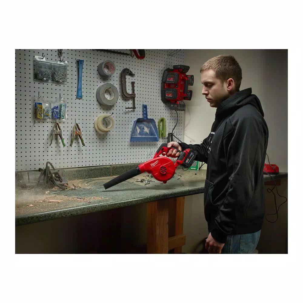 Milwaukee M18 18V Lithium-Ion Cordless Compact Blower & INKZALL Marker Combo Kit