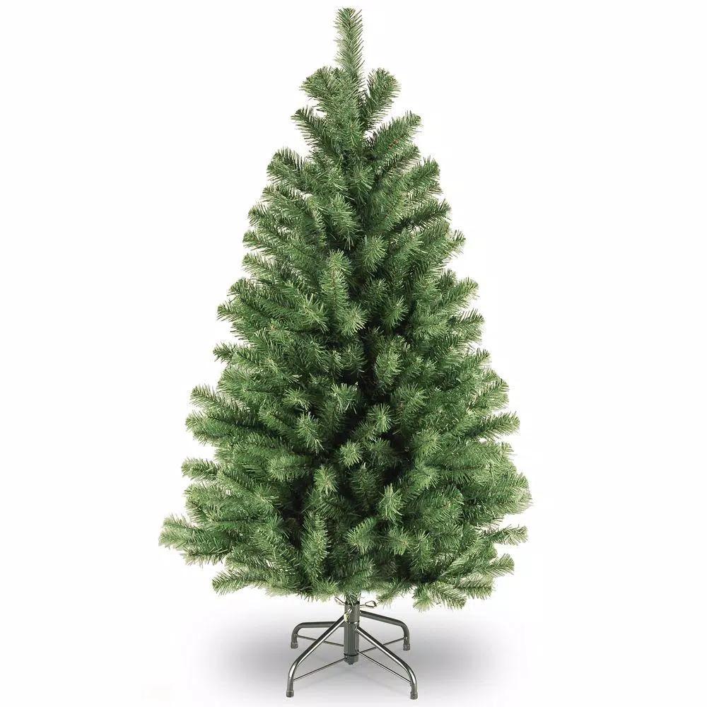 Home Accents Holiday 4.5 ft North Valley Spruce Artificial Christmas Tree with 200 Warm White Mini Lights