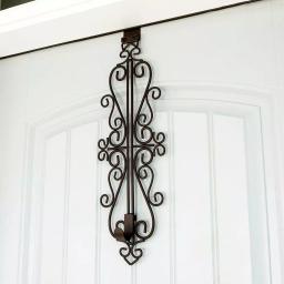 Village Lighting Company Colonial Adjustable Wreath Hanger, Durable Wrought Iron Door Hook, Holds up to 20 lbs thumbnail 4