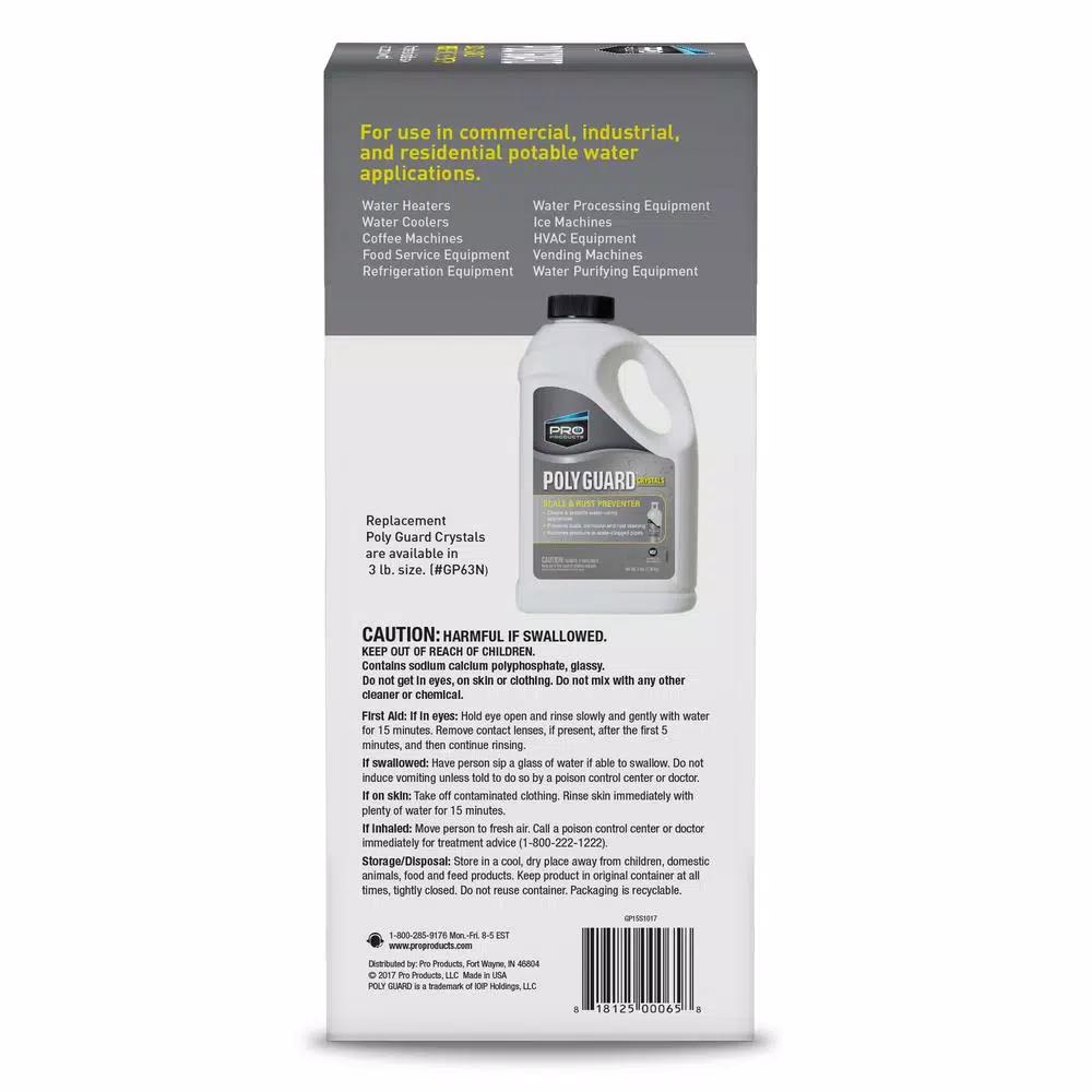 Pro Products Poly Guard Crystal System Cleaner Hard Water Solution (1.5 lb, 4-Pack)