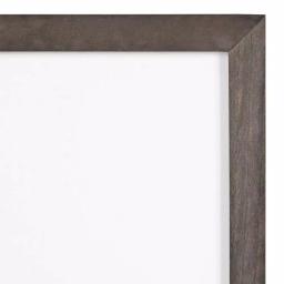 DesignOvation Gallery 16 x 20 Gray Wood Picture Frame with White Mat for 8 x 10 Photos thumbnail 3