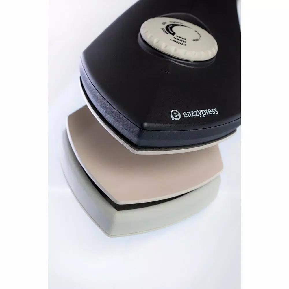 Unbranded EazzyPress Quick Iron - Dual-Sided Hanger Iron with Teflon-Coated Plates