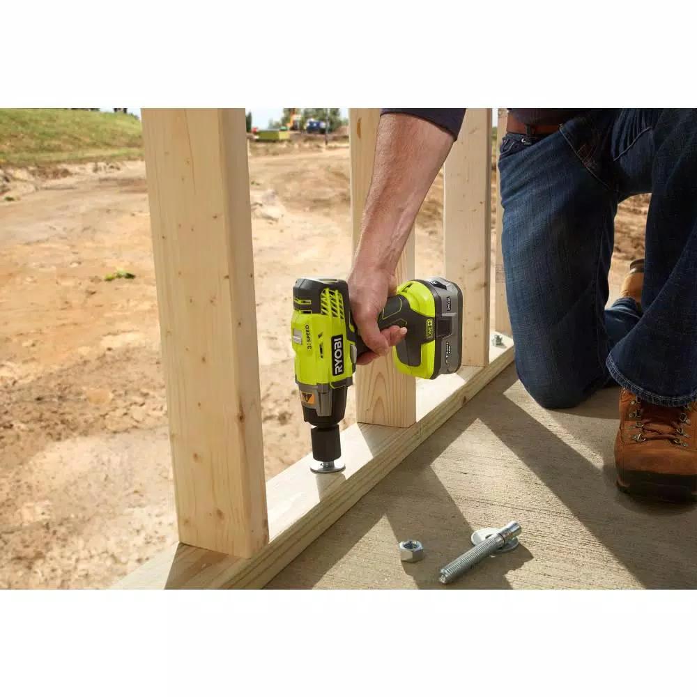 RYOBI 18V ONE+ Cordless 3-Speed Impact Wrench Combo Kit (1/2 in. and 3/8 in.)
