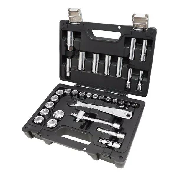 Beta Easy 913E/C33 3/8 in. Drive Metric Socket Set with Ratchet, 33-Piece