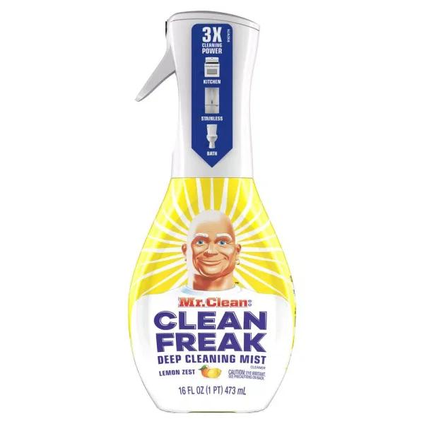 Mr. Clean Clean Freak Multi-Surface Deep Cleaning Mist Spray, Lemon Zest, 16 oz