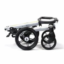Unbranded Scout Folding Aluminum Cleaning Cart with Removable Baskets and Swivel Wheels thumbnail 9