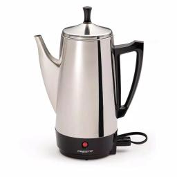 Presto 12-Cup Stainless Steel Electric Percolator Coffee Maker thumbnail 1