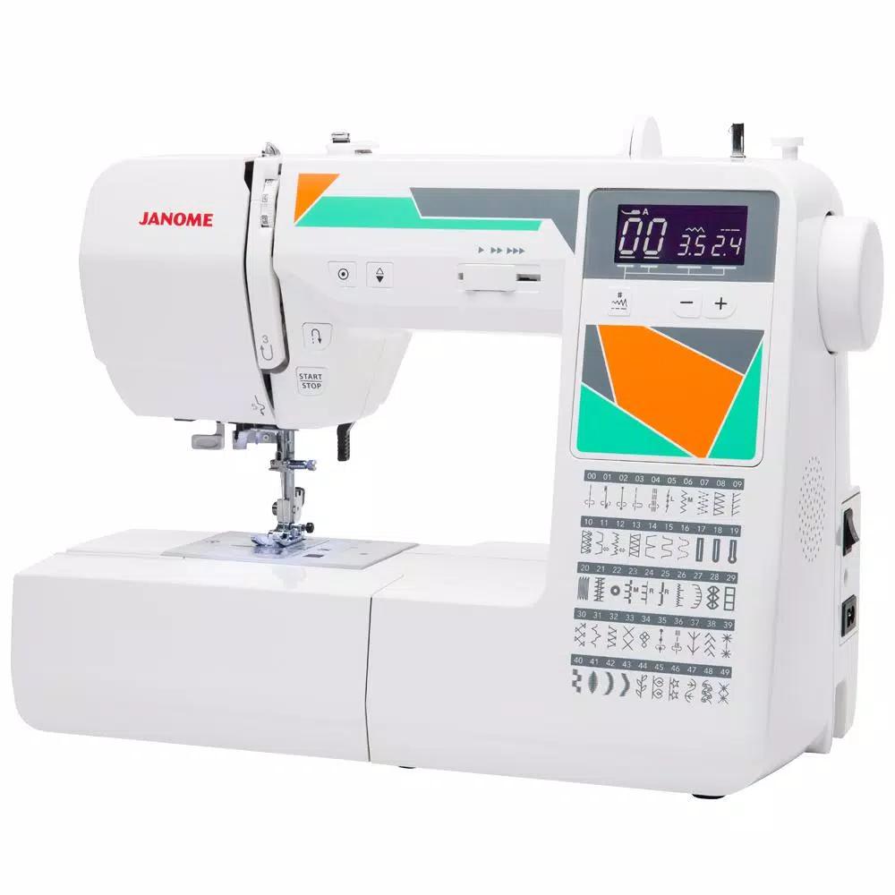 Janome MOD-50 Computerized Sewing Machine with 50 Stitches and 3 One-Step Buttonholes