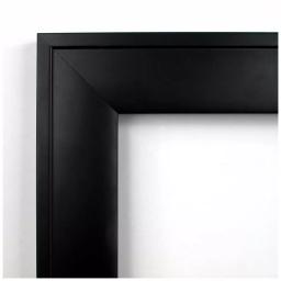 Amanti Art Nero 23 in. Square Beveled Edge Bathroom Vanity Mirror, Black Satin Wood Frame thumbnail 3
