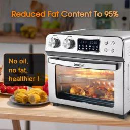 Boyel Living GeekChef 24 Qt. Silver Stainless Steel Digital Convection Air Fryer Toaster Oven with 10-in-1 Functions thumbnail 5